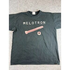 Vintage Melotron Band Concert Shirt Mens L Black Synth Pop North America 2003